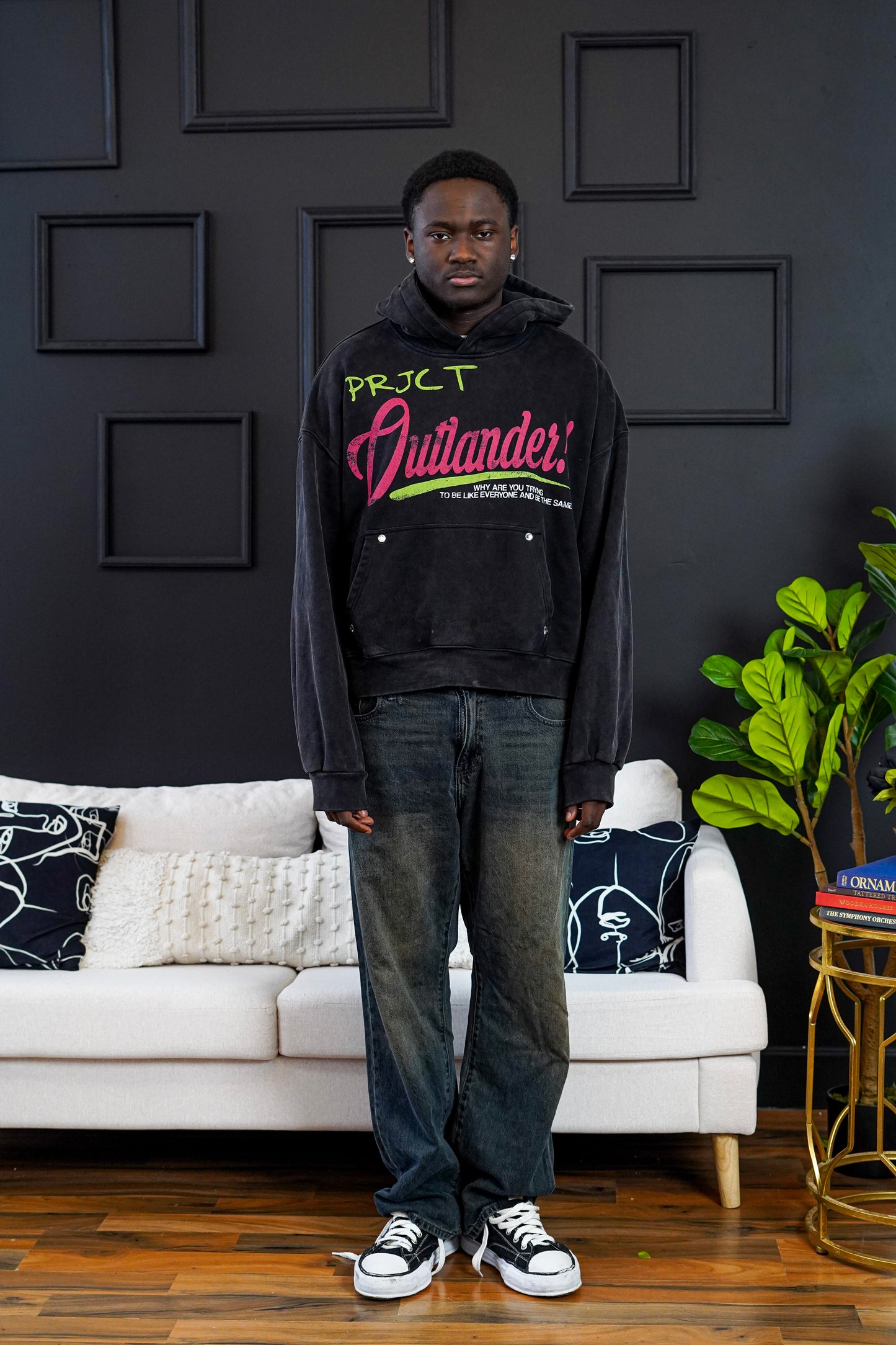 Rhinestone Statement Hoodie