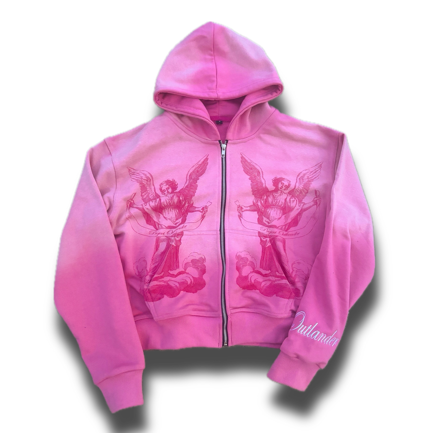 “PINK” Angel Statement Zip-Up
