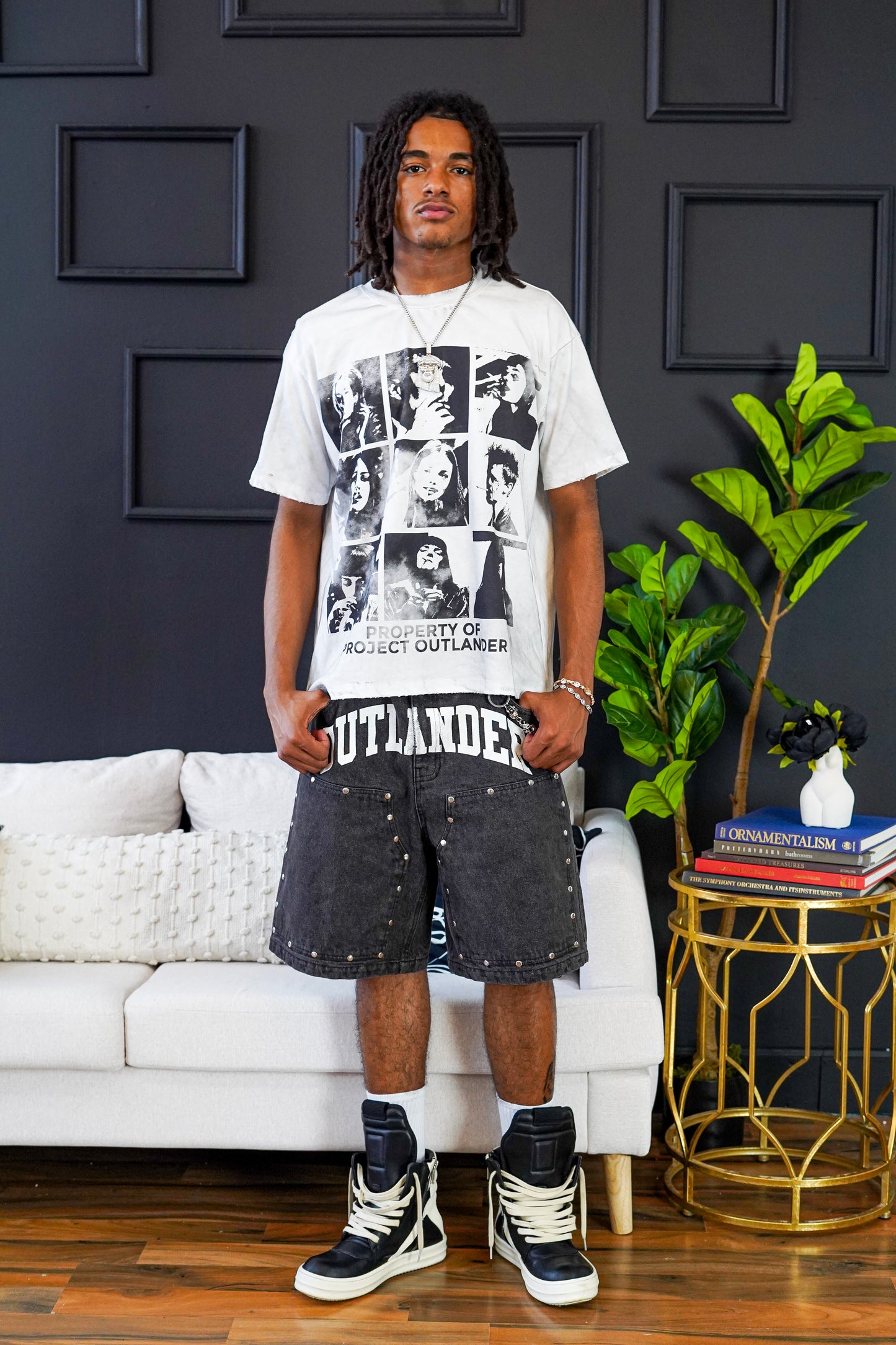 OUTLANDER STONE JORTS (DARK GREY)