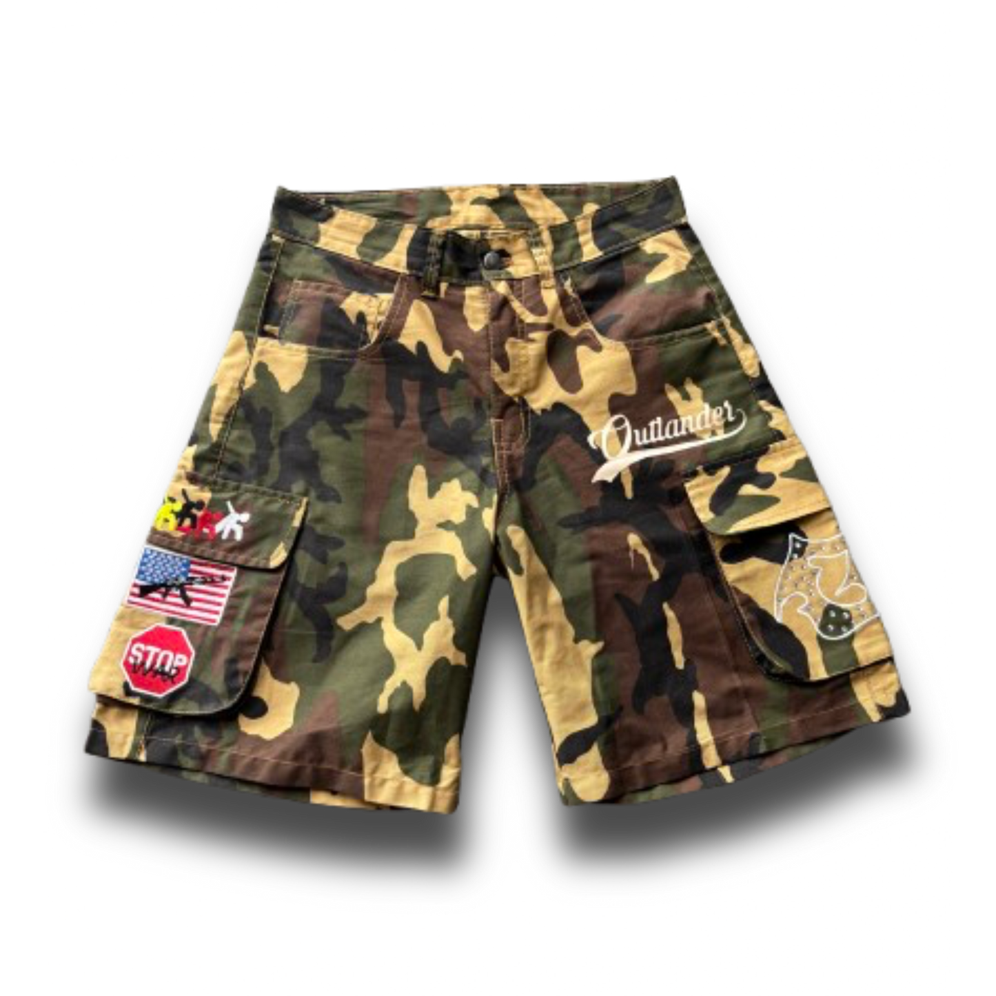 ARMY CAMO CARGO SHORTS