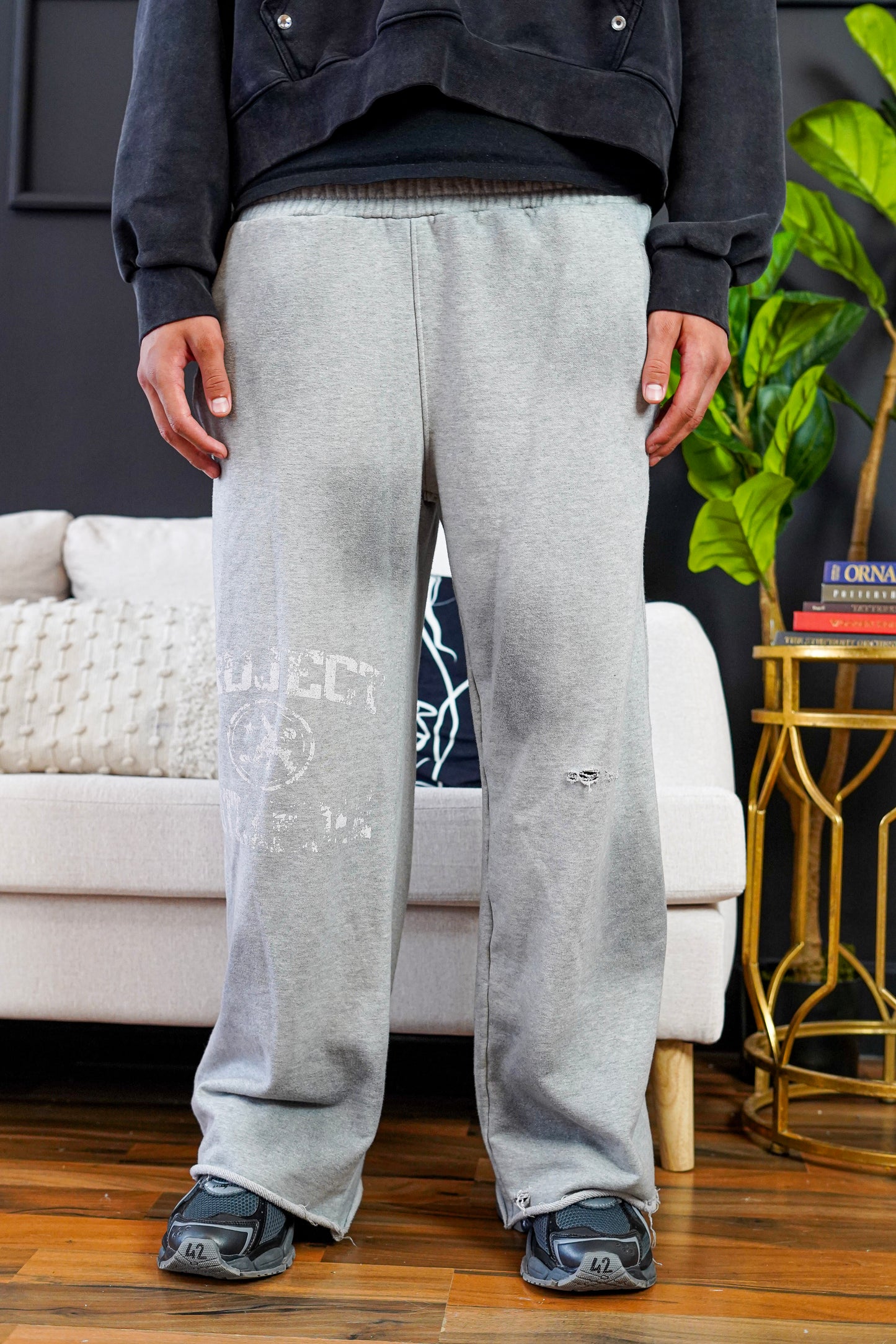 “GRAY” Dirty Baggy Sweats