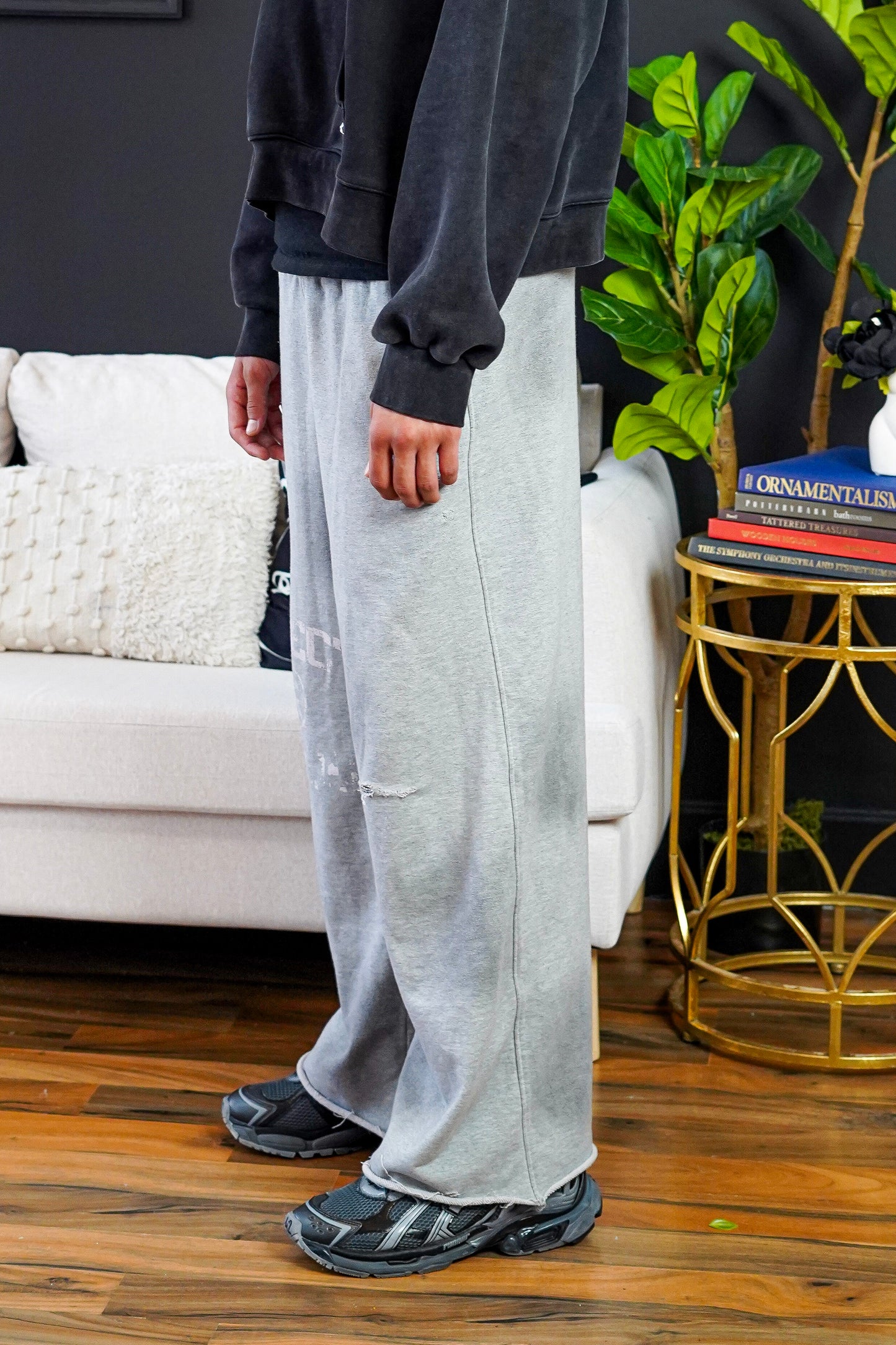 “GRAY” Dirty Baggy Sweats