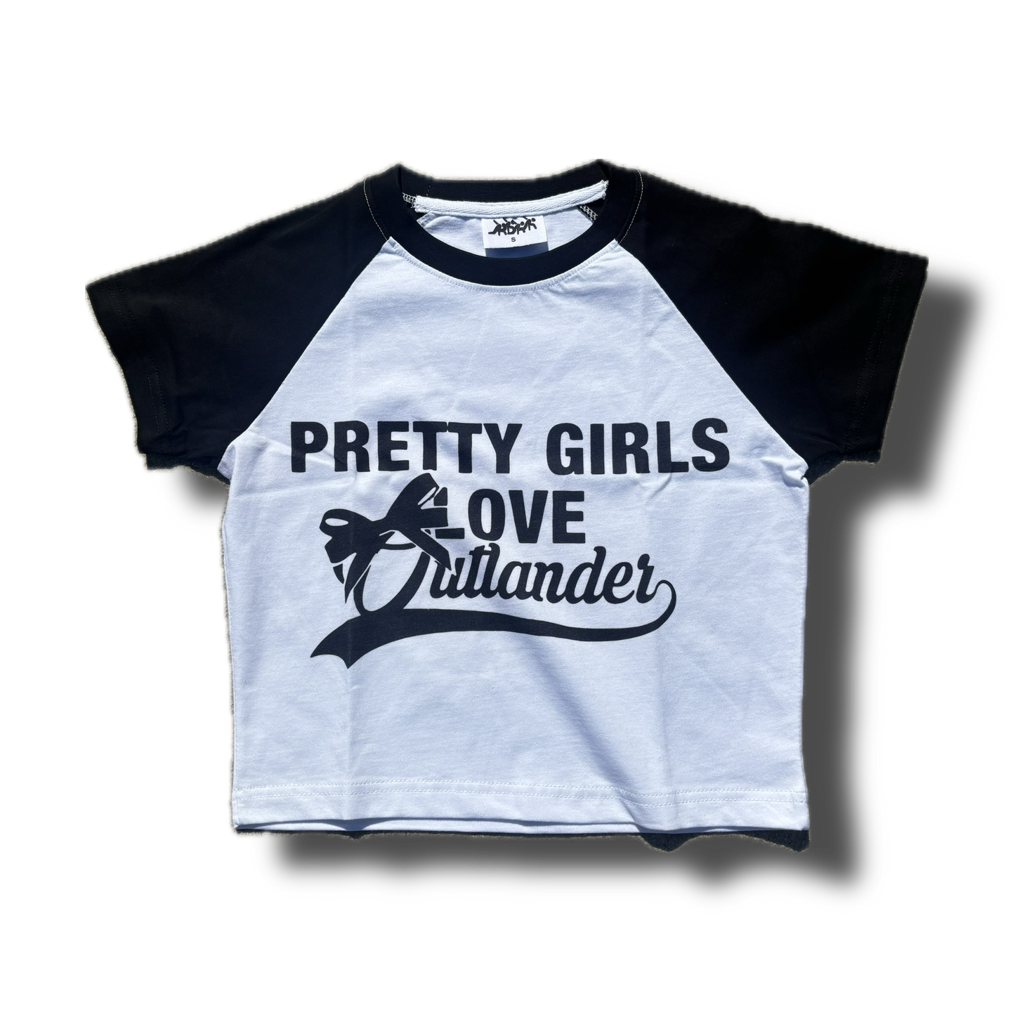 PRETTY GIRL FEMALE CROP TEE (BLACK)