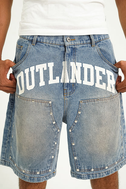 "BLUE" OUTLANDER STONE JORTS