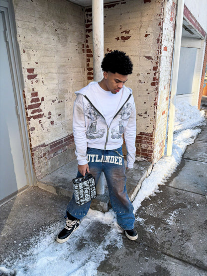 "ASH" ANGEL STATEMENT ZIP-UP