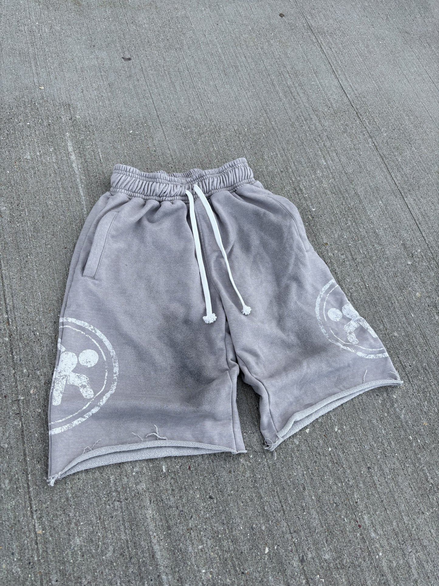 "Sea Salt Grey" Outlander Sweat Shorts