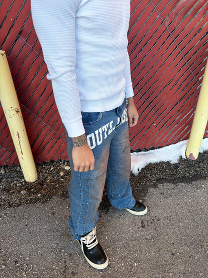 "RELAXED" OUTLANDER STONE JEANS