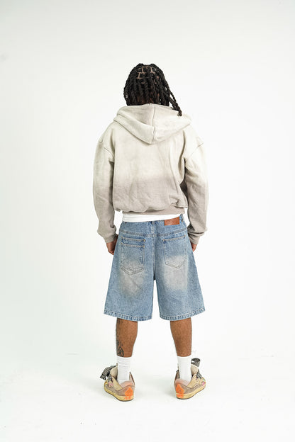 “GREY” Angel Statement Zip-Up