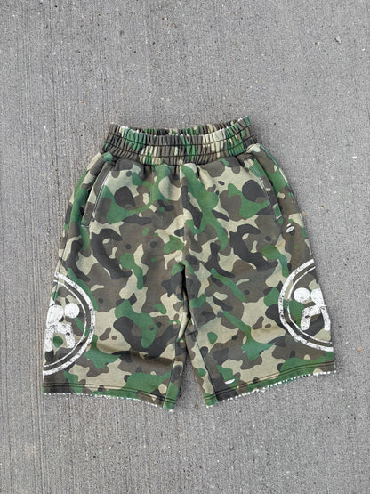 "Rebble Ridge" Camo Sweat Shorts
