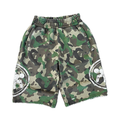 "Rebble Ridge" Camo Sweat Shorts