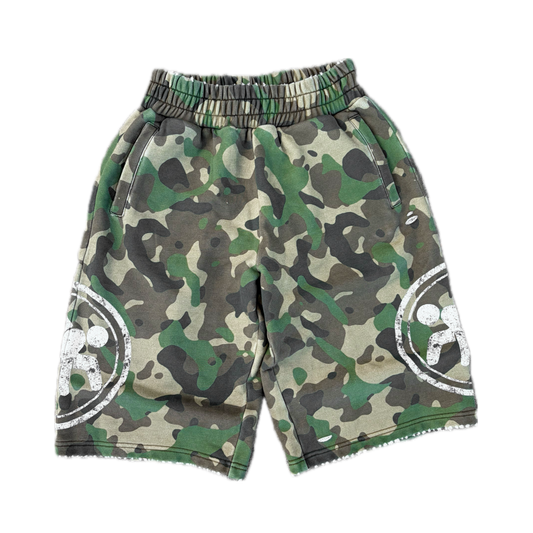 "Rebble Ridge" Camo Sweat Shorts