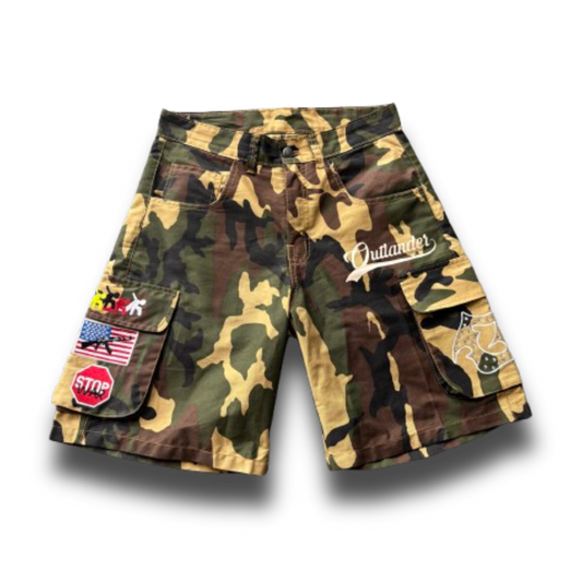 ARMY CAMO CARGO SHORTS