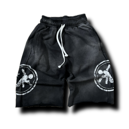 "Coal Black" Outlander Sweat Shorts