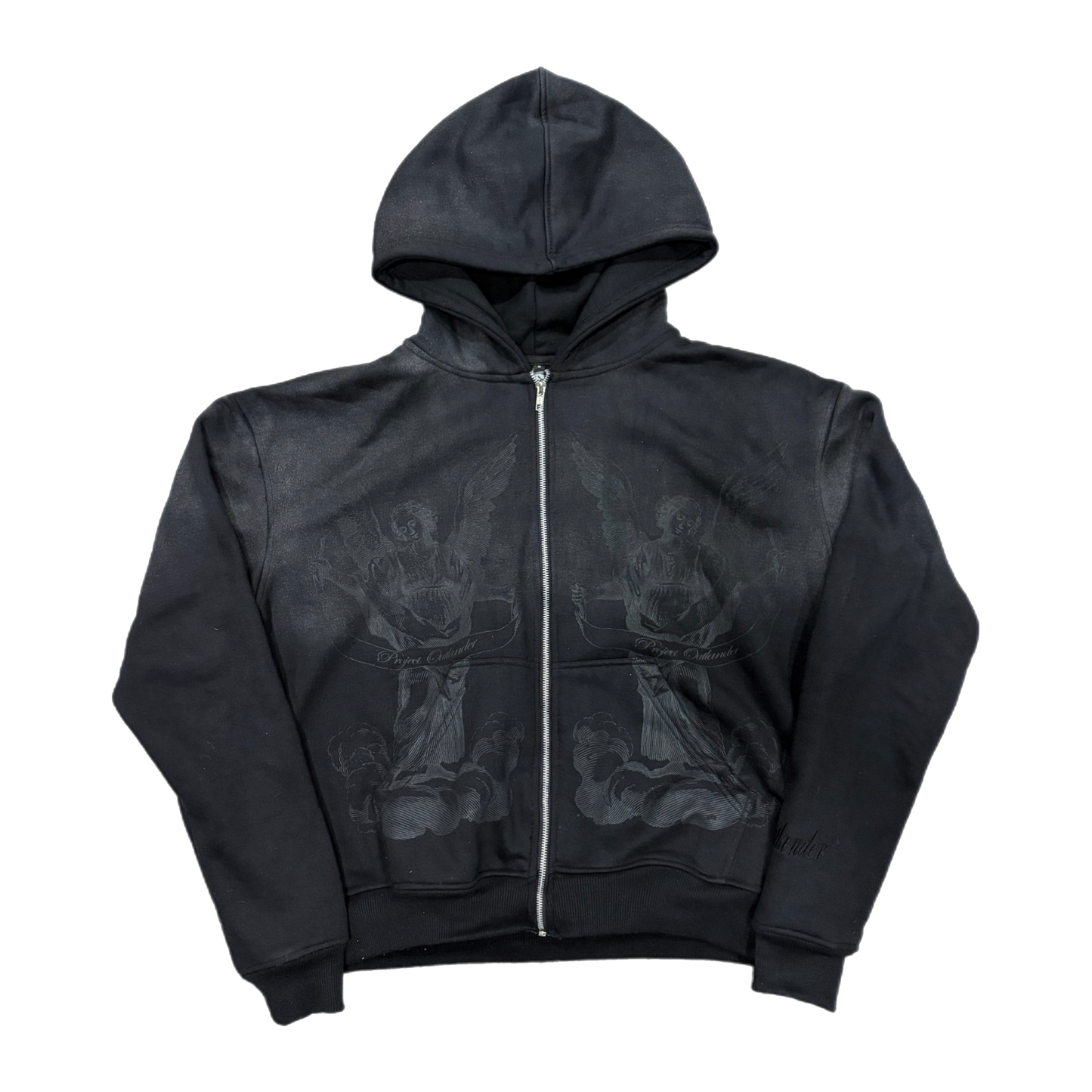 "OBSIDIAN" ANGEL STATEMENT ZIP-UP