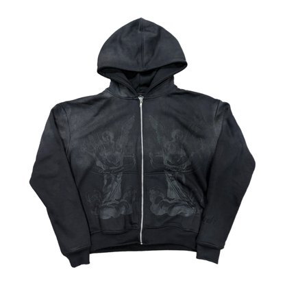 "OBSIDIAN" ANGEL STATEMENT ZIP-UP