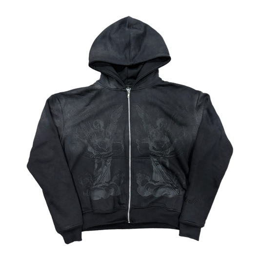 "OBSIDIAN" ANGEL STATEMENT ZIP-UP