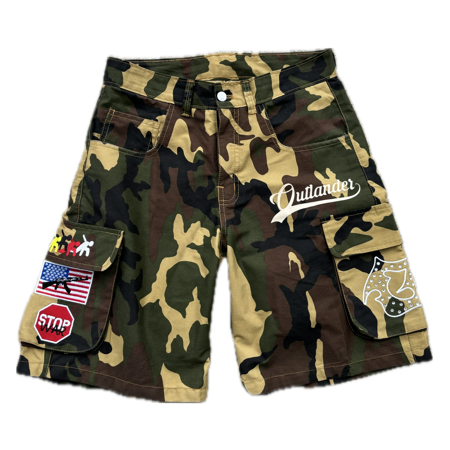 ARMY CAMO CARGO SHORTS