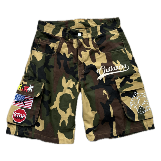 ARMY CAMO CARGO SHORTS