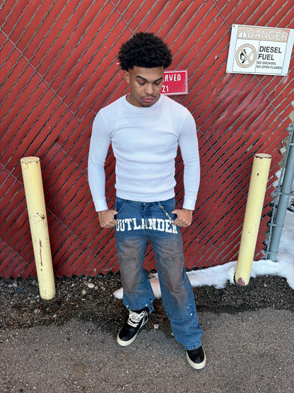 "RELAXED" OUTLANDER STONE JEANS