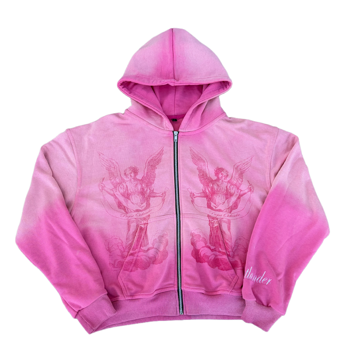 “PINK” Angel Statement Zip-Up